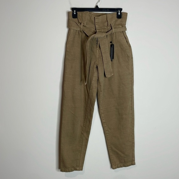 BlankNYC | Women’s Sand Storm Paperbag Ankle Pants Size 24 NWT - Picture 3 of 10